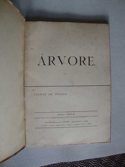 Revista - Árvore : folhas de poesia- 4 volumes 1951 a 1953