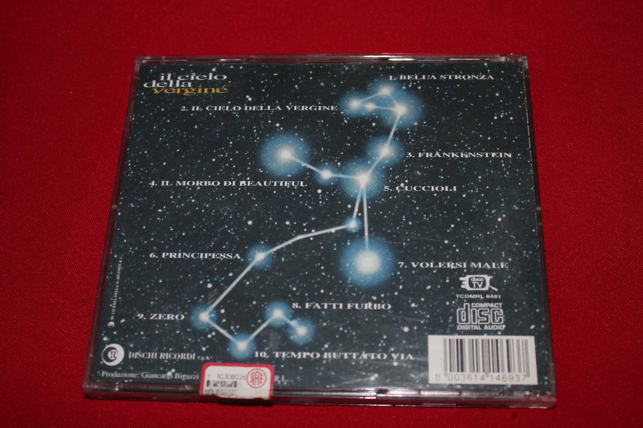 Audio CD Диск Marco Masini Il cielo della vergine