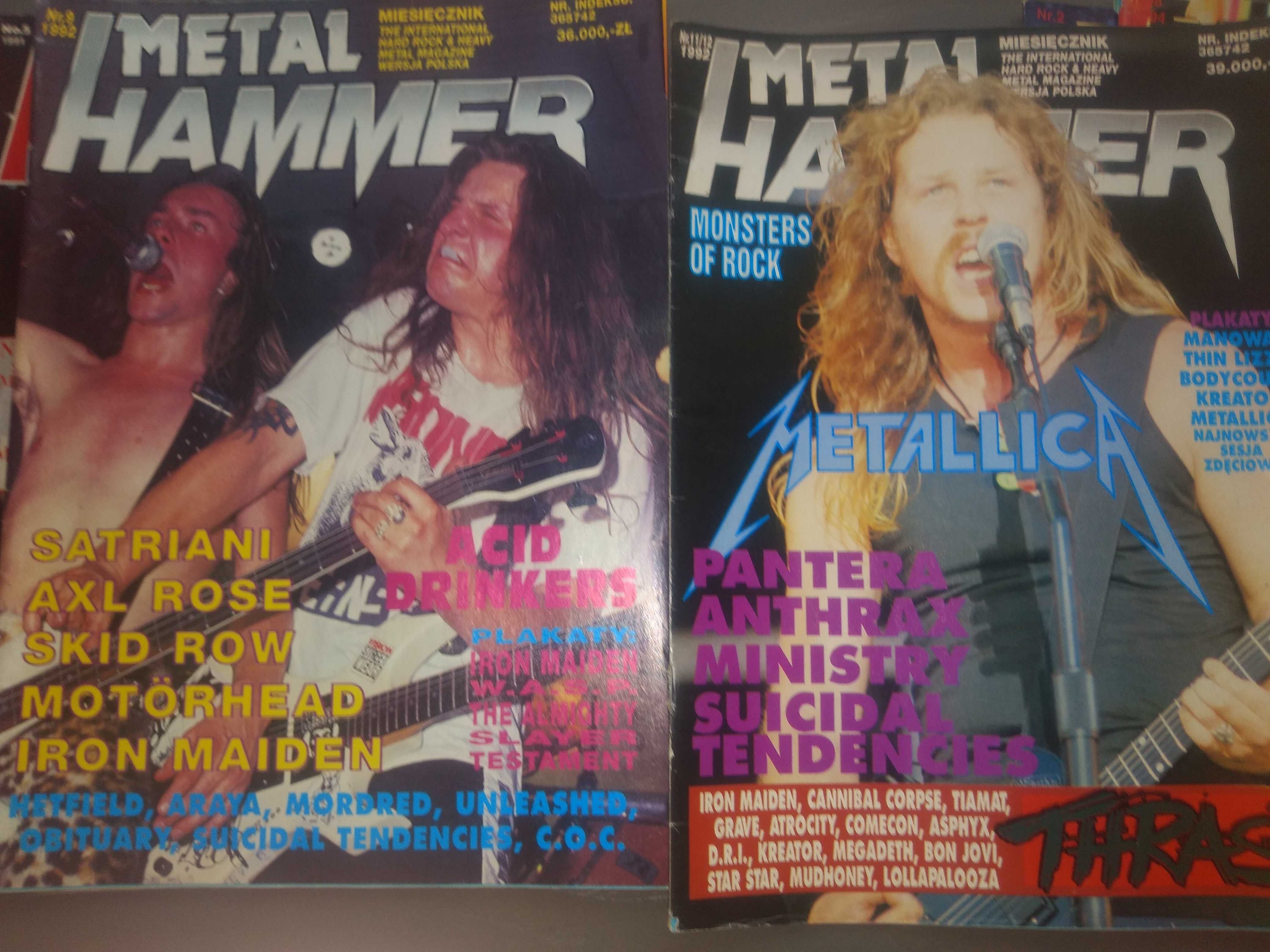 Metal Hammer 5/91, 9,11-12/92, 2,8/94,