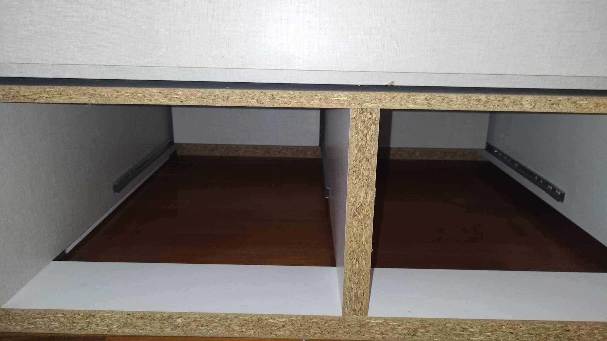 Cama Juvenil com Cama Extra (Gavetão) e 4 Gavetas de Arrumação