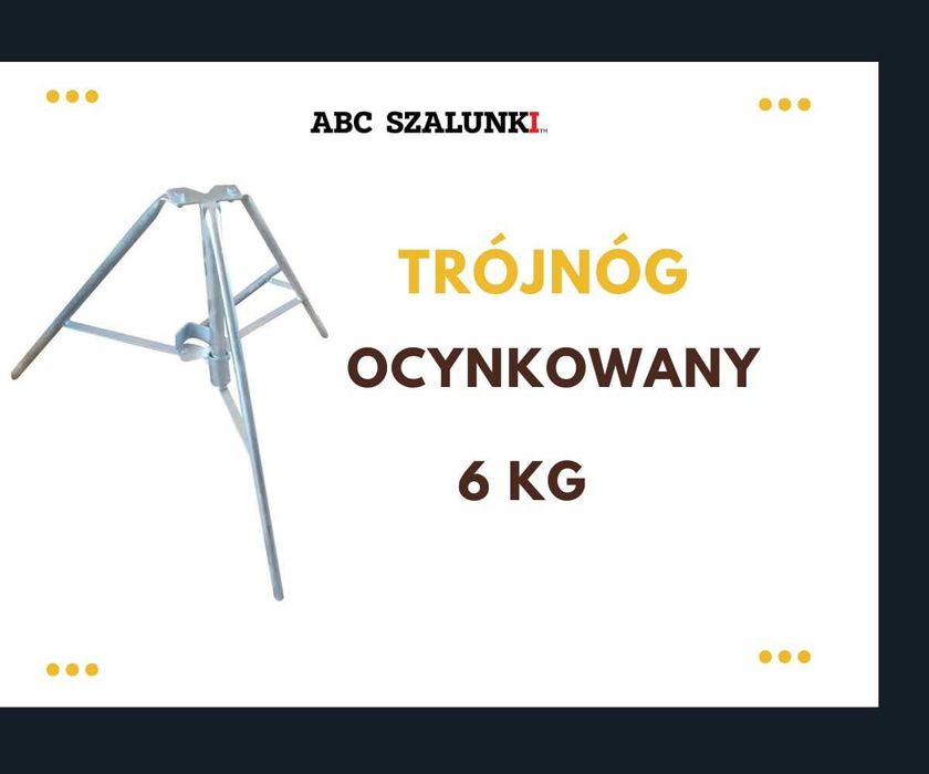 Trójnóg ocynkowany lekki nowy strop szalunki OKAZJA