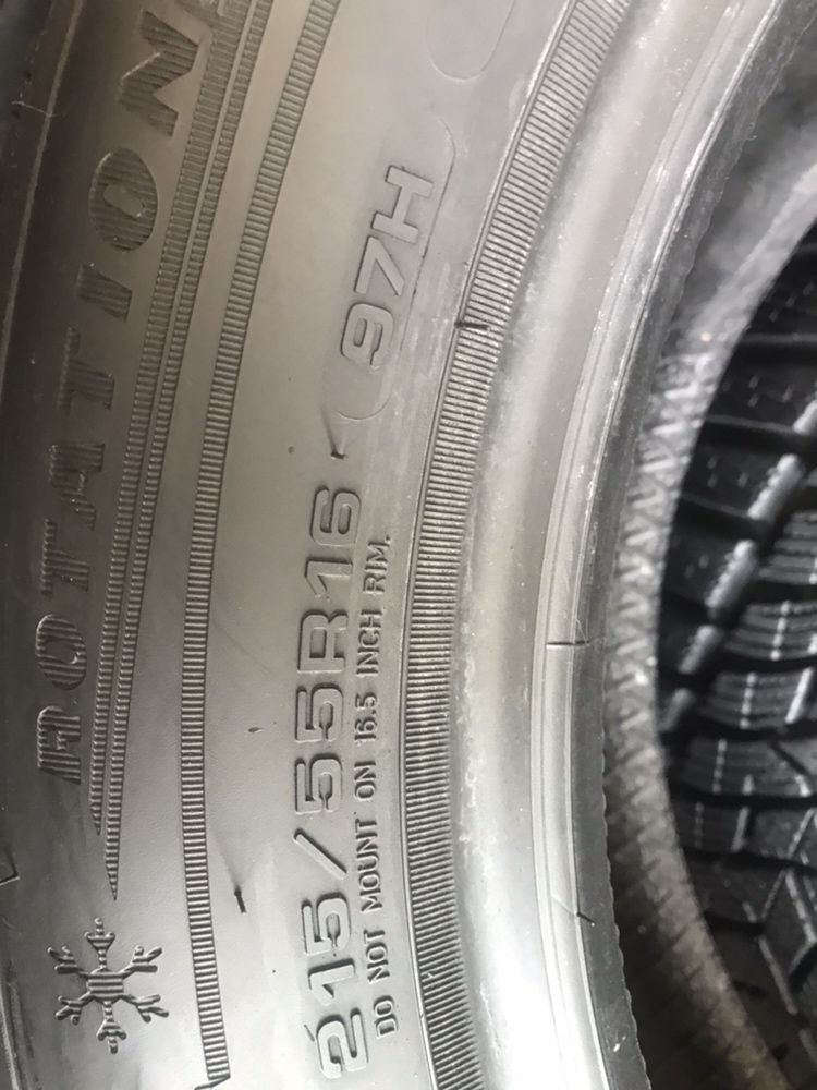 215/55/16 R16 Dunlop WinterSport 5 4шт зима