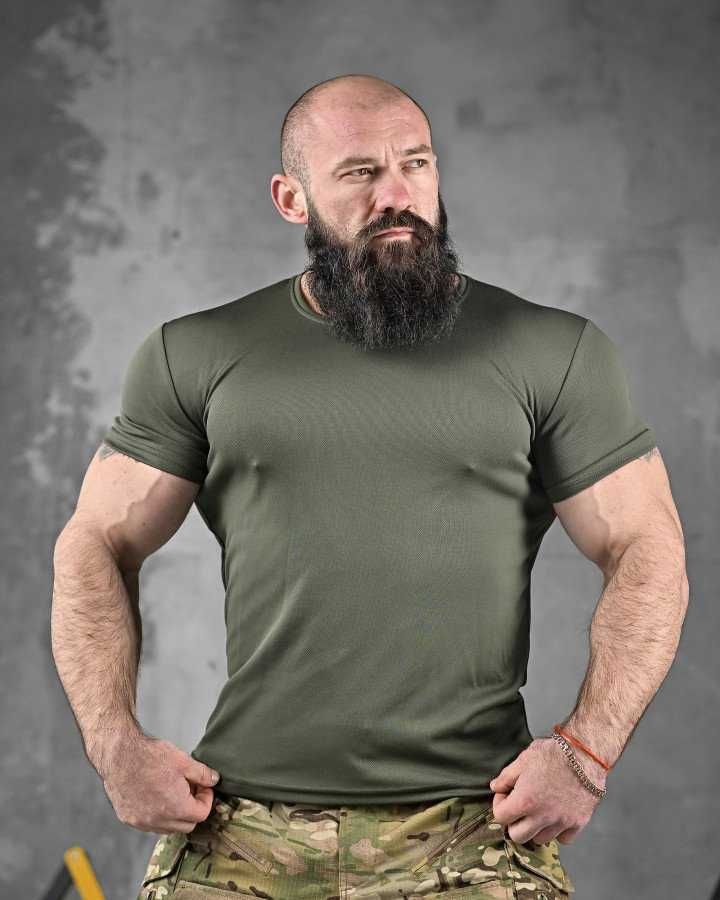 Тактична футболка Coolmax "Це наша посадка"  Олива
