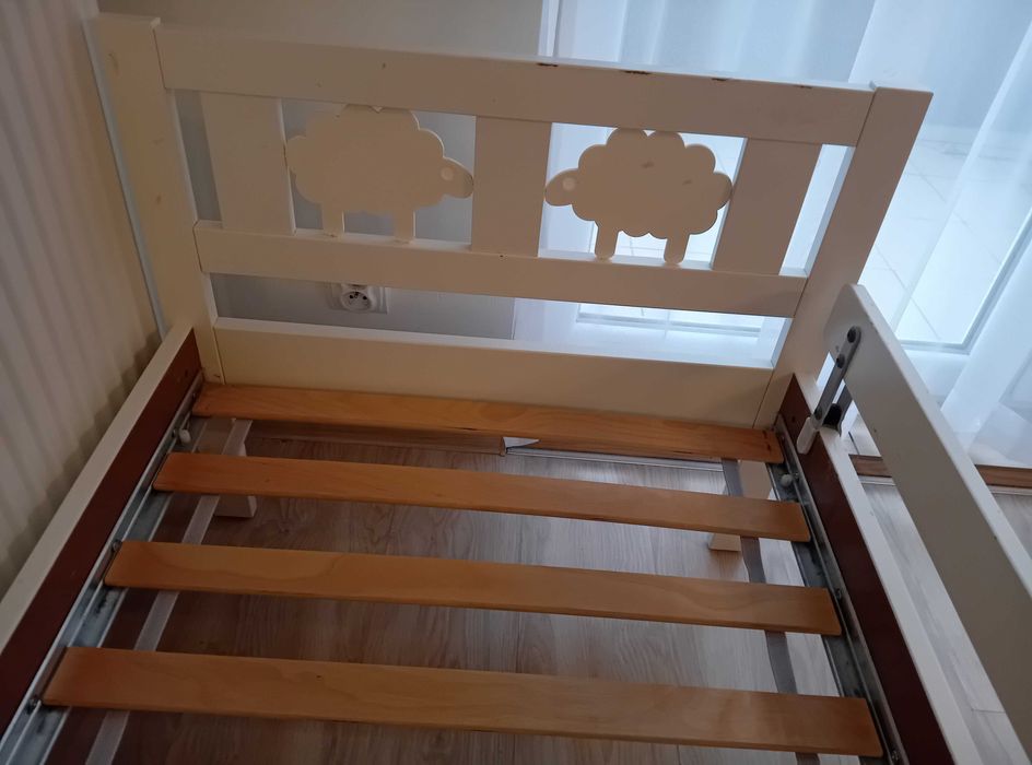 dziecięce łóżko ikea KRITTER z materacem 160 x 70