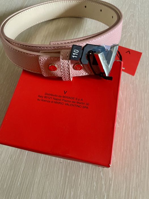 Новий ремінь пудровий Mario Valentino оригінал