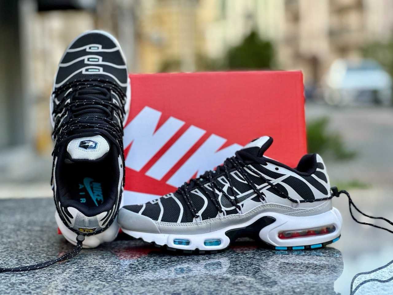 ТОП ПРОДАЖ! Кросівки Nike Air Max TN Plus Lace Toggle Black Grey