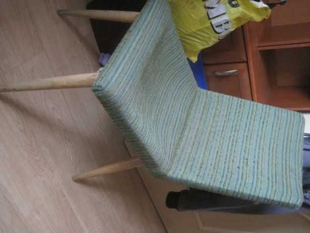 patyczaki stare krzesło PRL nogi na szczudłach patyczak do renowacji