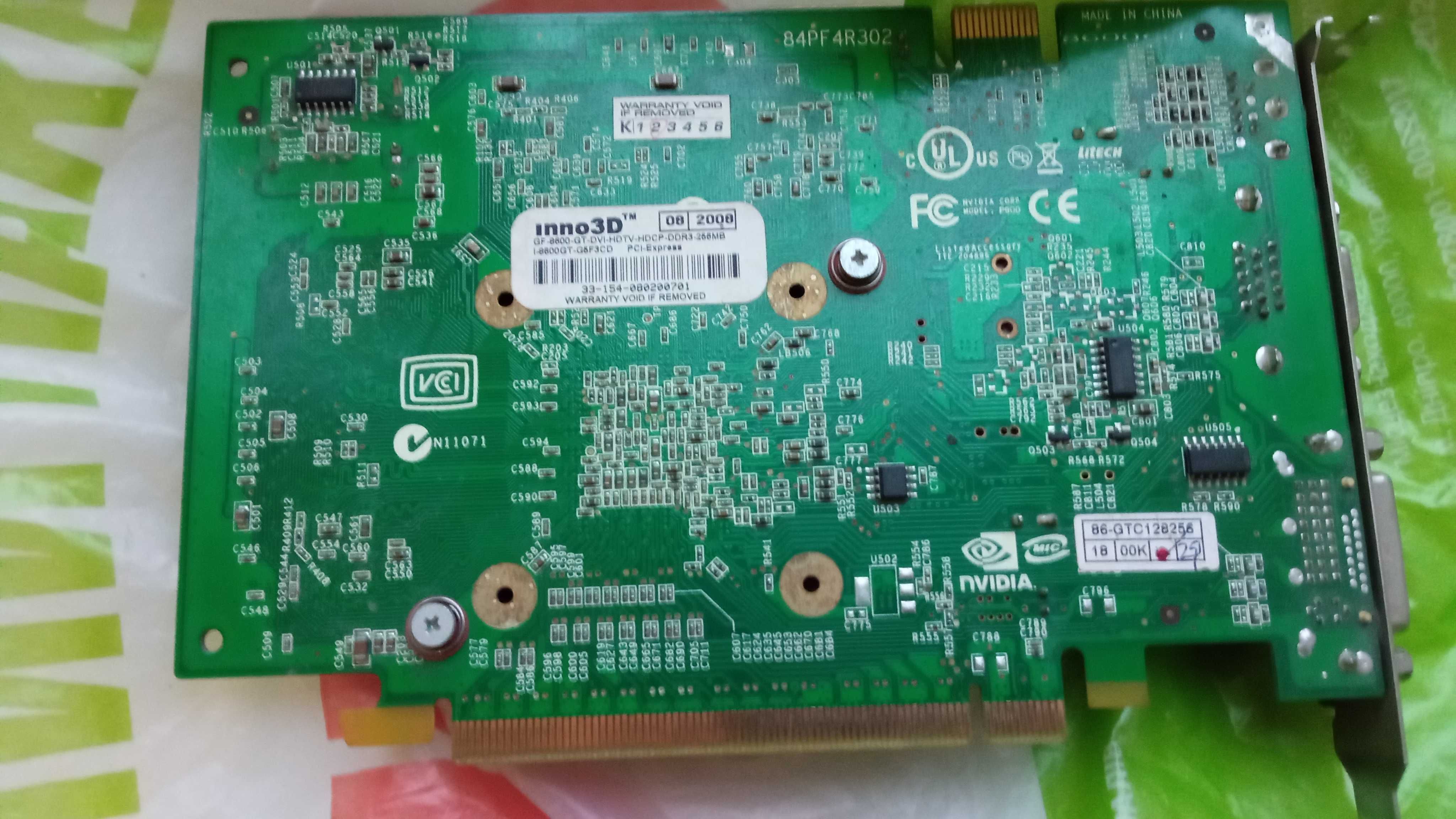 Видеокарта INO3D, 8600GT, 256Mb/DDR3