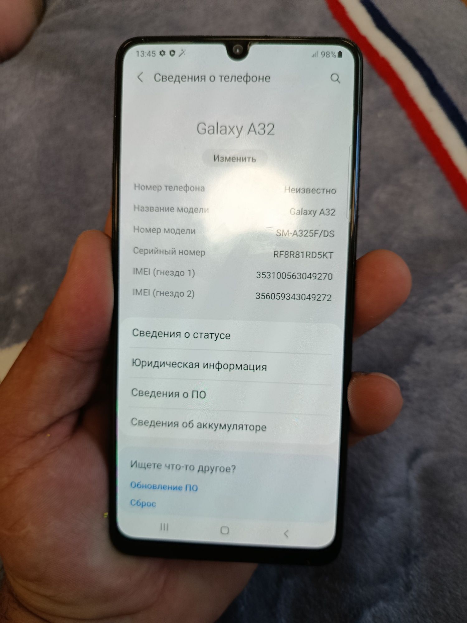 Екран Олед на Самсунг а325F