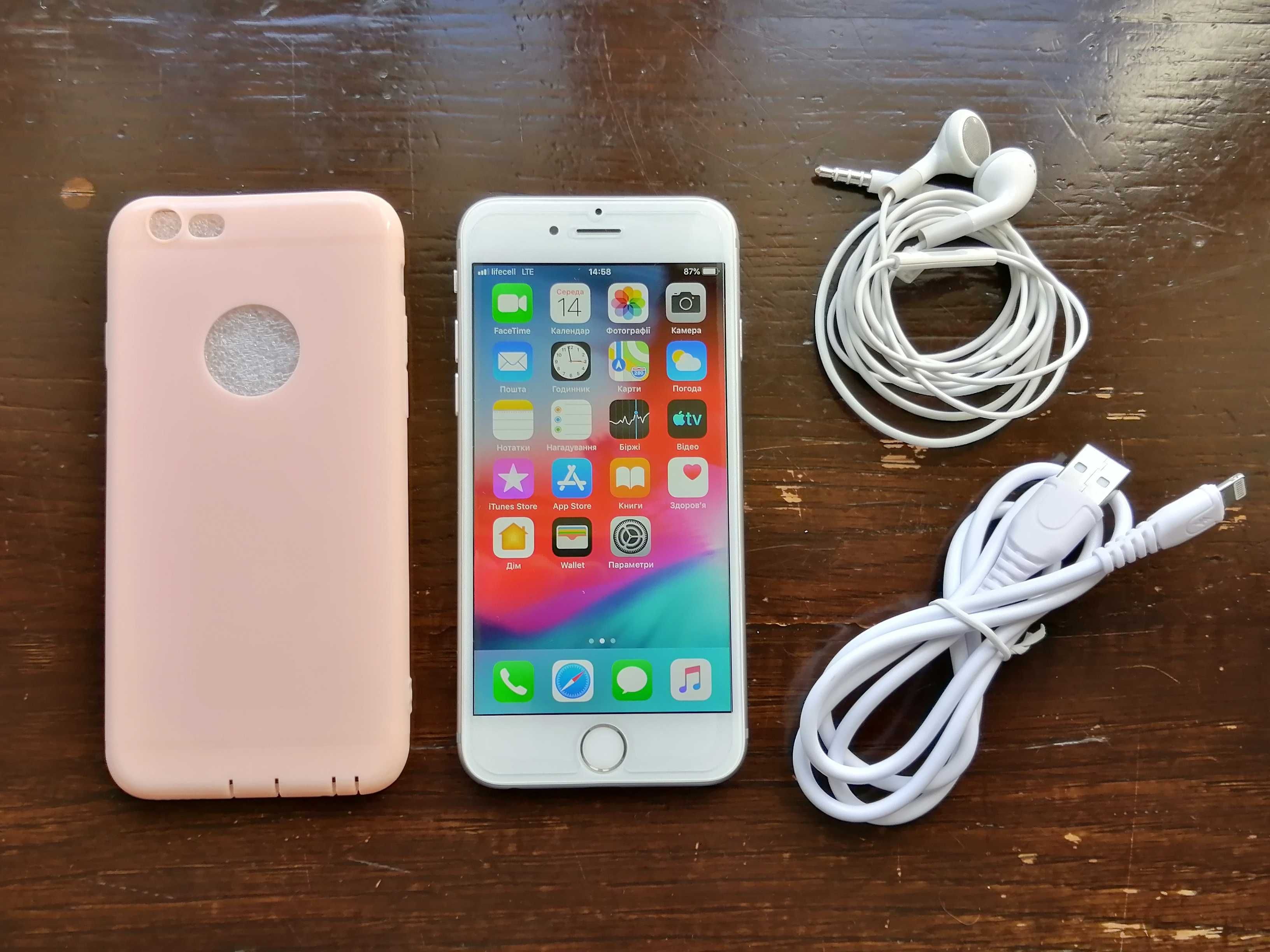 iPhone 6 silver 16Gb був у використанні хороший стан робочий