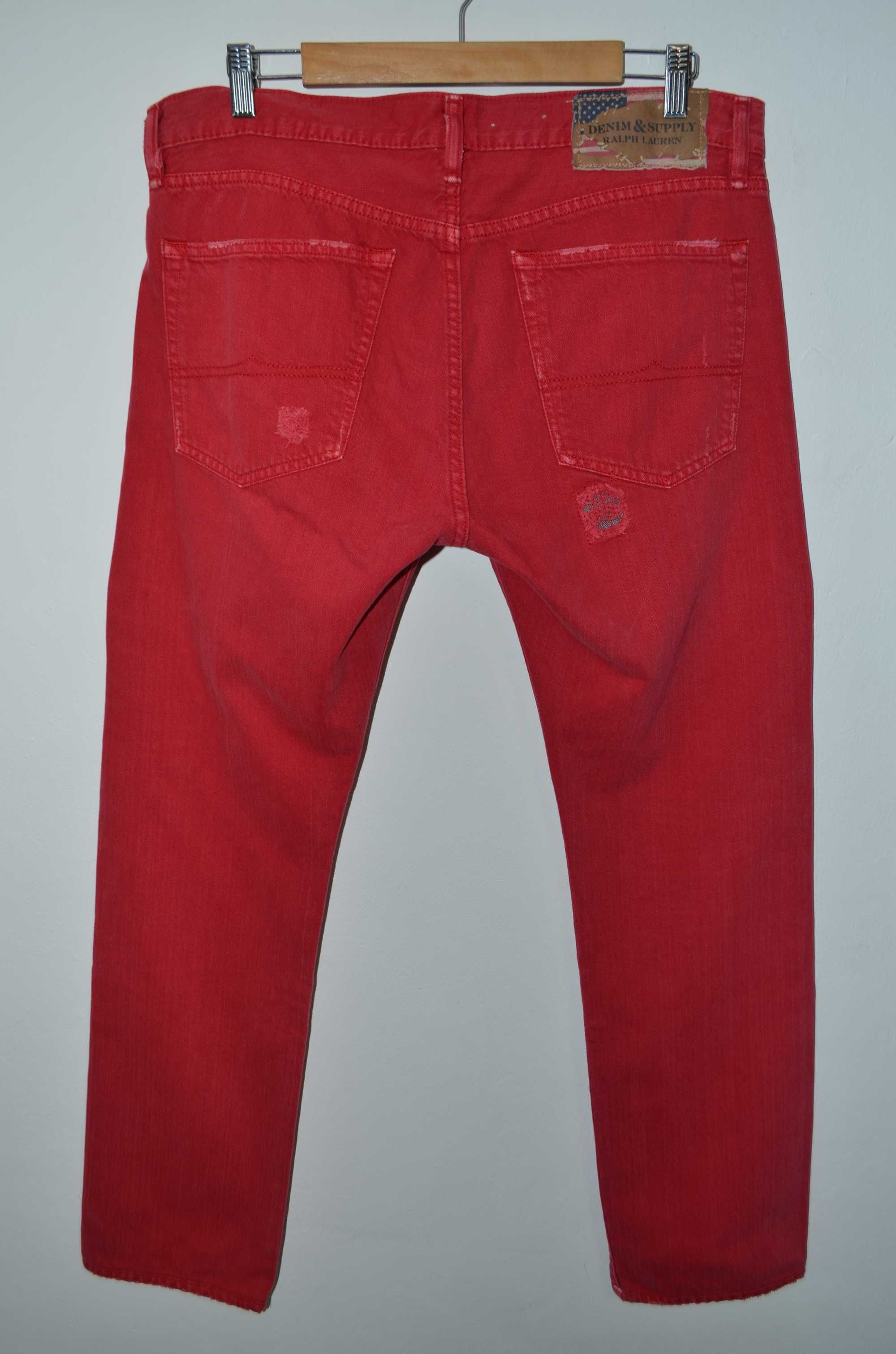 Джинсы Denim And Supply Ralph Lauren Jeans Straight Red W33 L32