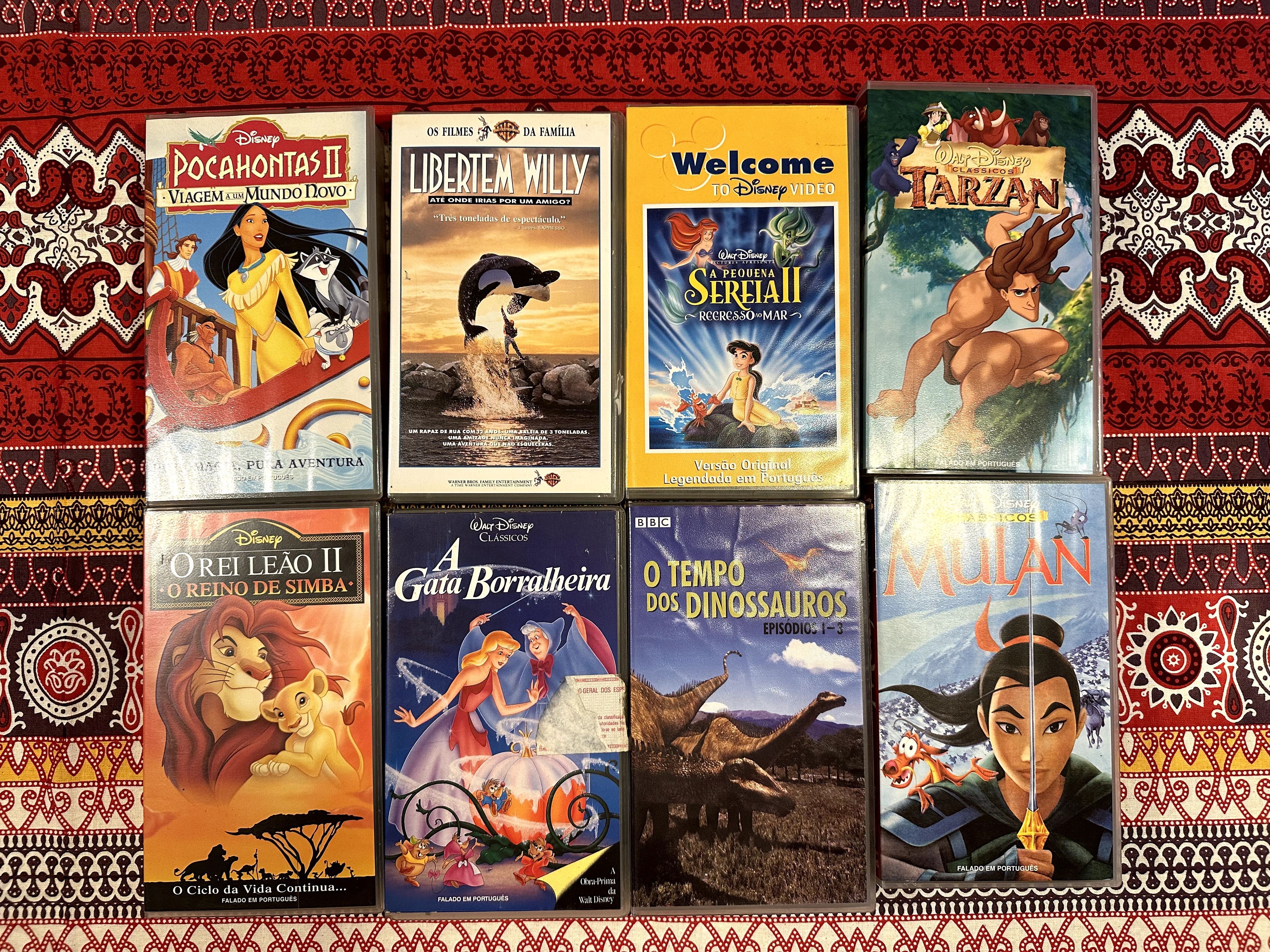 Cassetes VHS da Disney