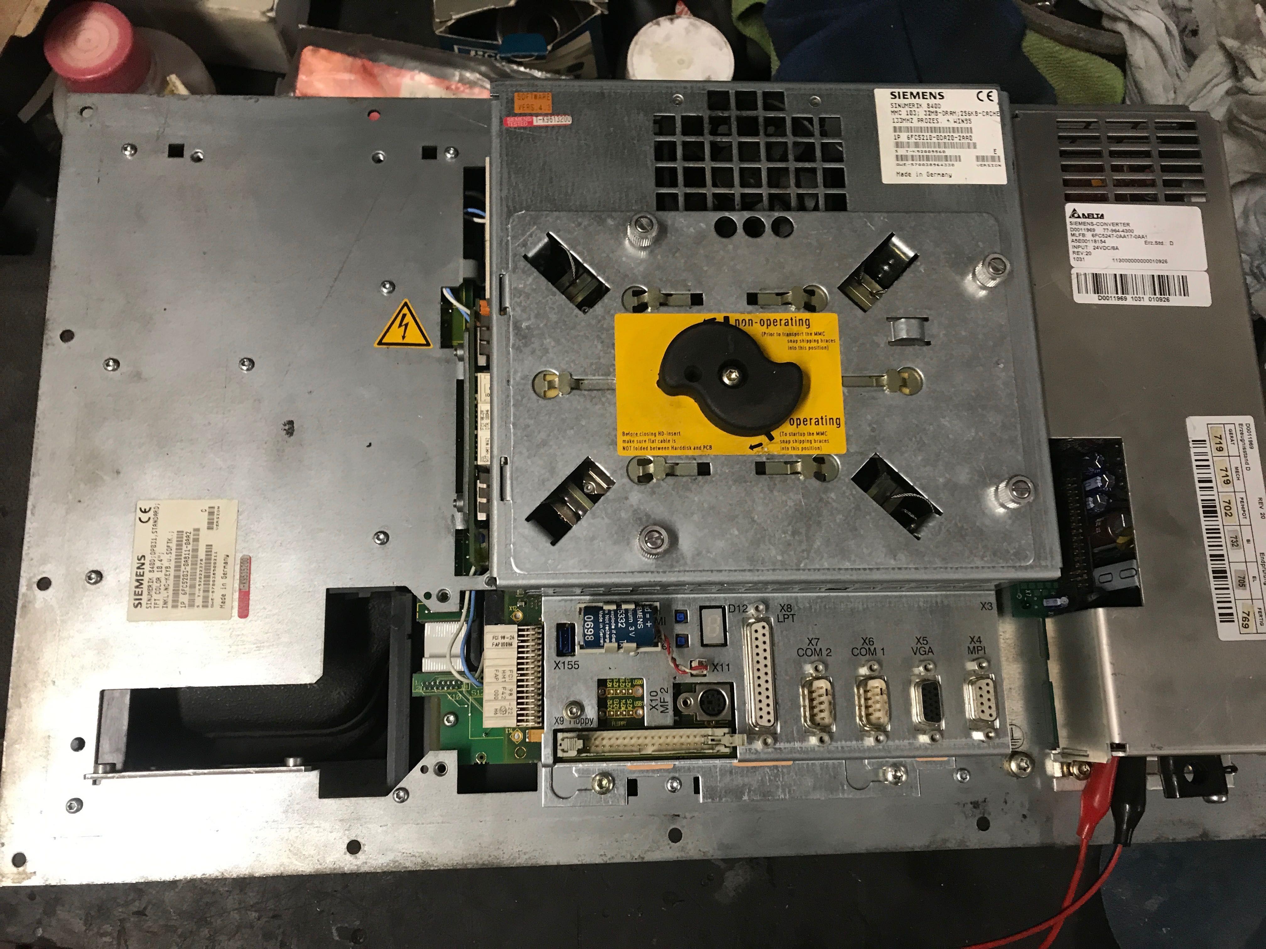 Sinumerik 840D mmc 103 op031 hdd kolor panel kpl dysk .  zamienię