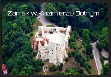 Kazimierz Dolny zamek magnes na lodówkę 9 x 6 cm