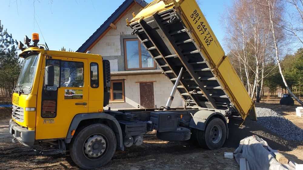 Transport kruszywa piasek tłuczeń żużel szlaka żwir kliniec grys