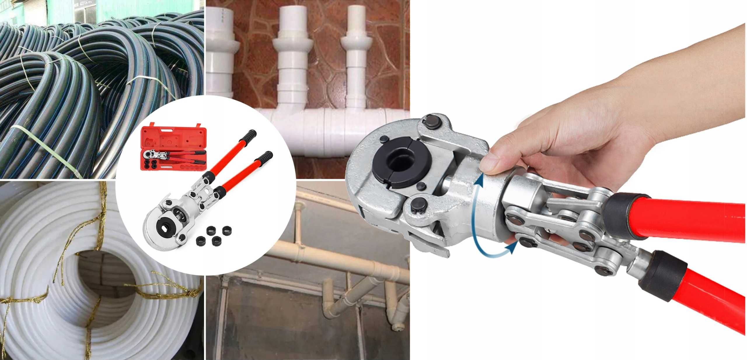 Zaciskarka Do Rur Pex Praska Hydrauliczna Zestaw 16-32mm