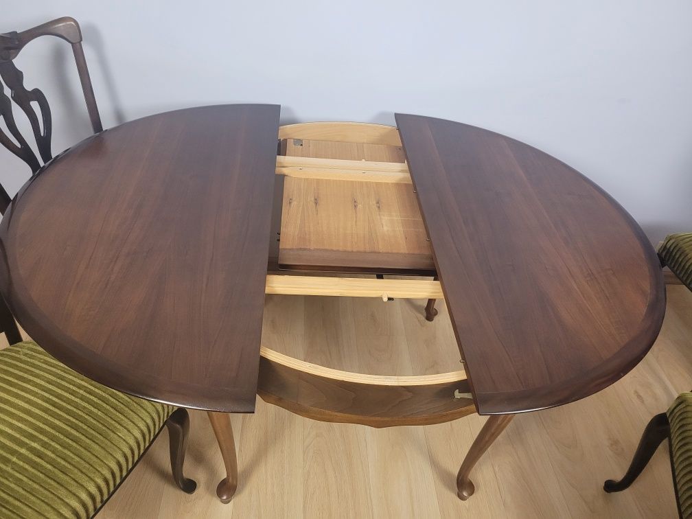 Ludwikowski stół + cztery krzesła