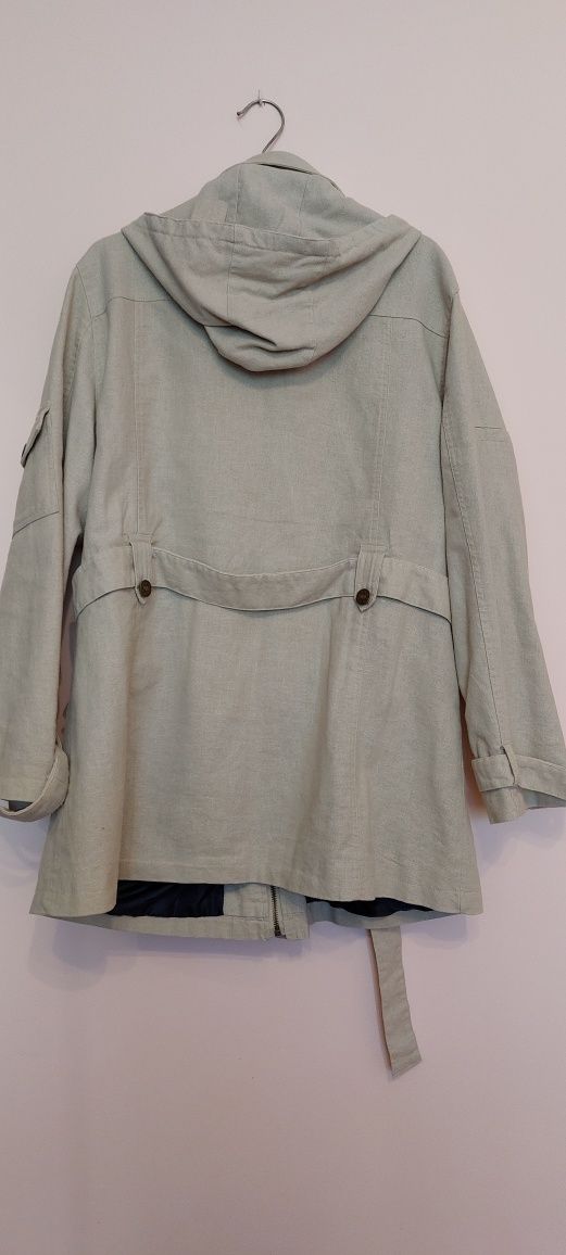 Parka kurtka lniana
