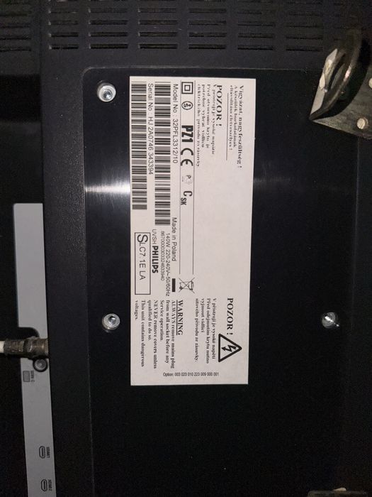 Телевізор Philips 32PFL3312/10