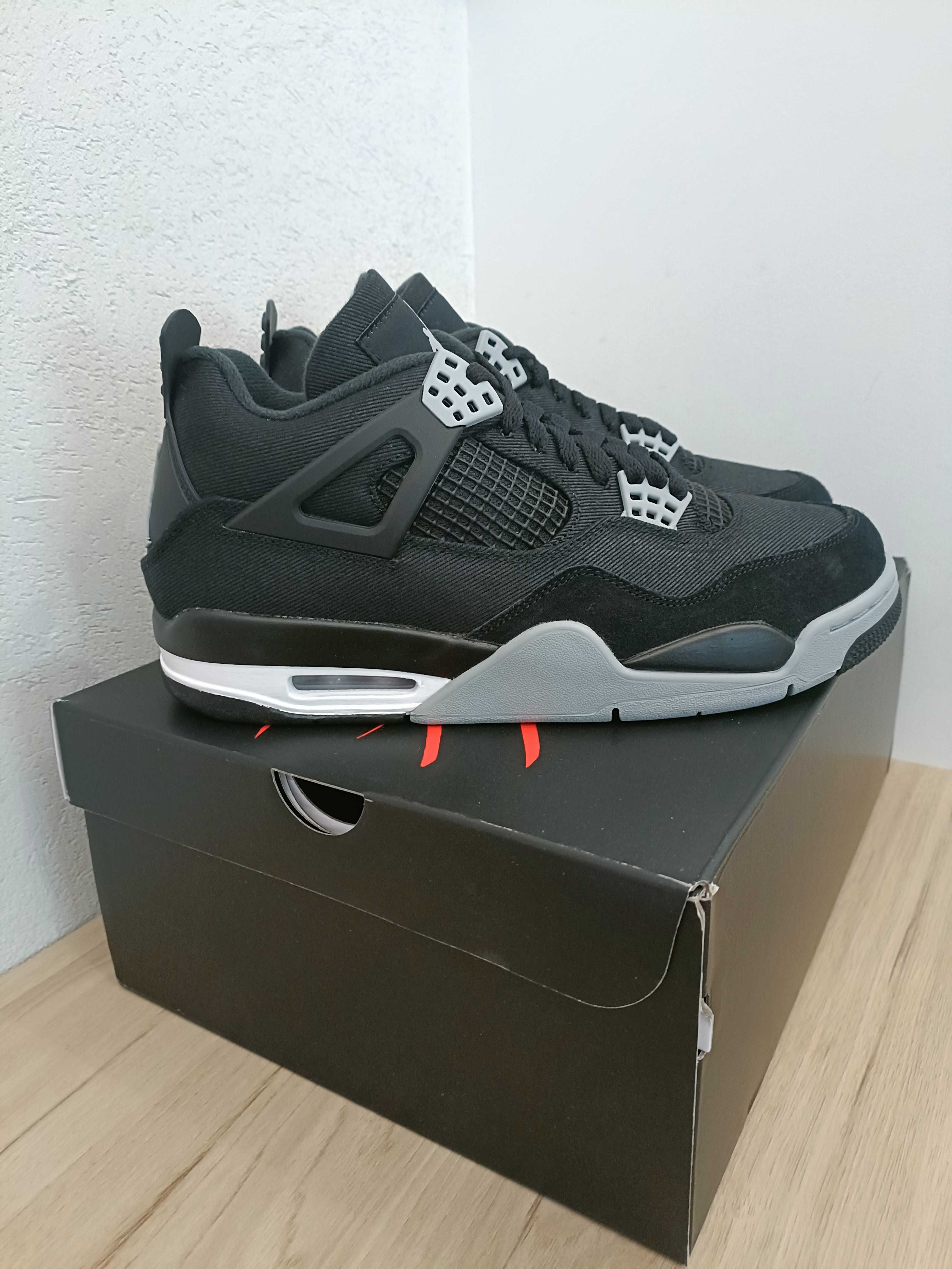 Buty Jordan 4 Retro SE Black Canvas rozmiar 43 wkładka 27,5 cm