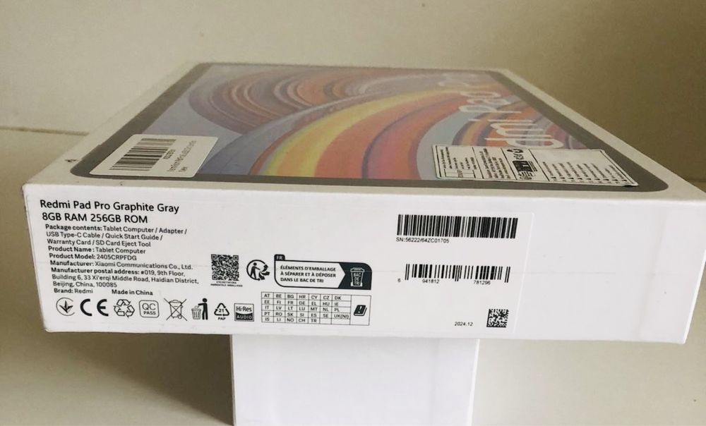 Новий Планшет Xiaomi Redmi Pad Pro 8/256 ГБ Сірий