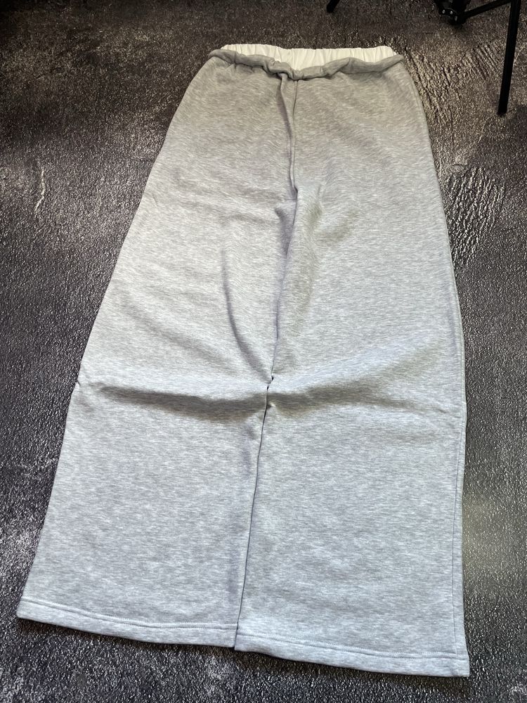 sweatpants широкие спортивные штаны серые с двумя резинками jaded race