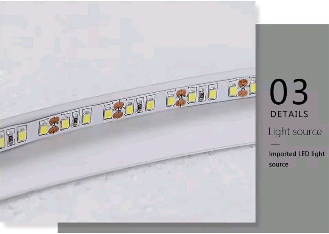 Złota nowoczesna lampa sufitowa LED, żyrandol LED