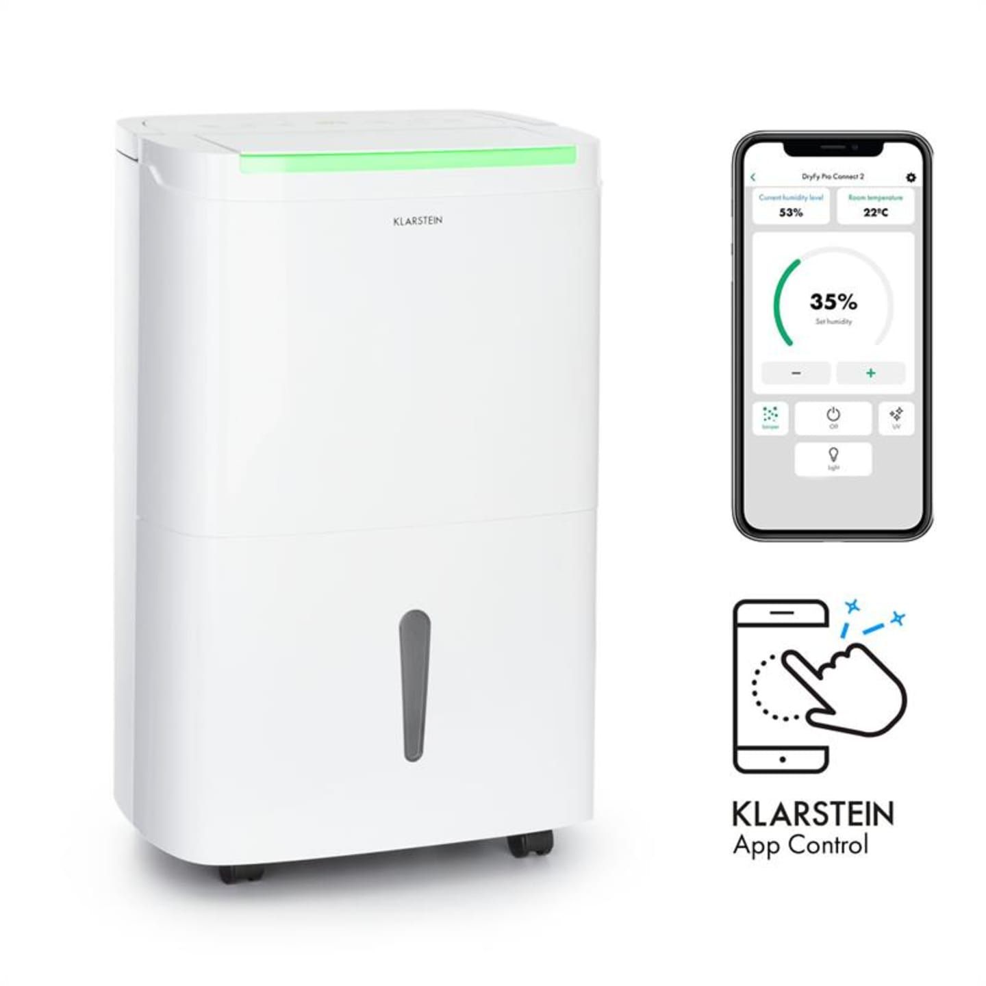Осушитель воздуха осушувач Klarstein DryFy Connect 30-50л