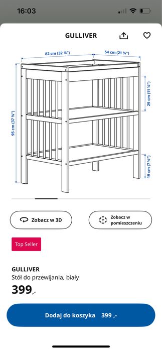 Przewijak Gulliver IKEA