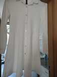 Vestido branco com botões