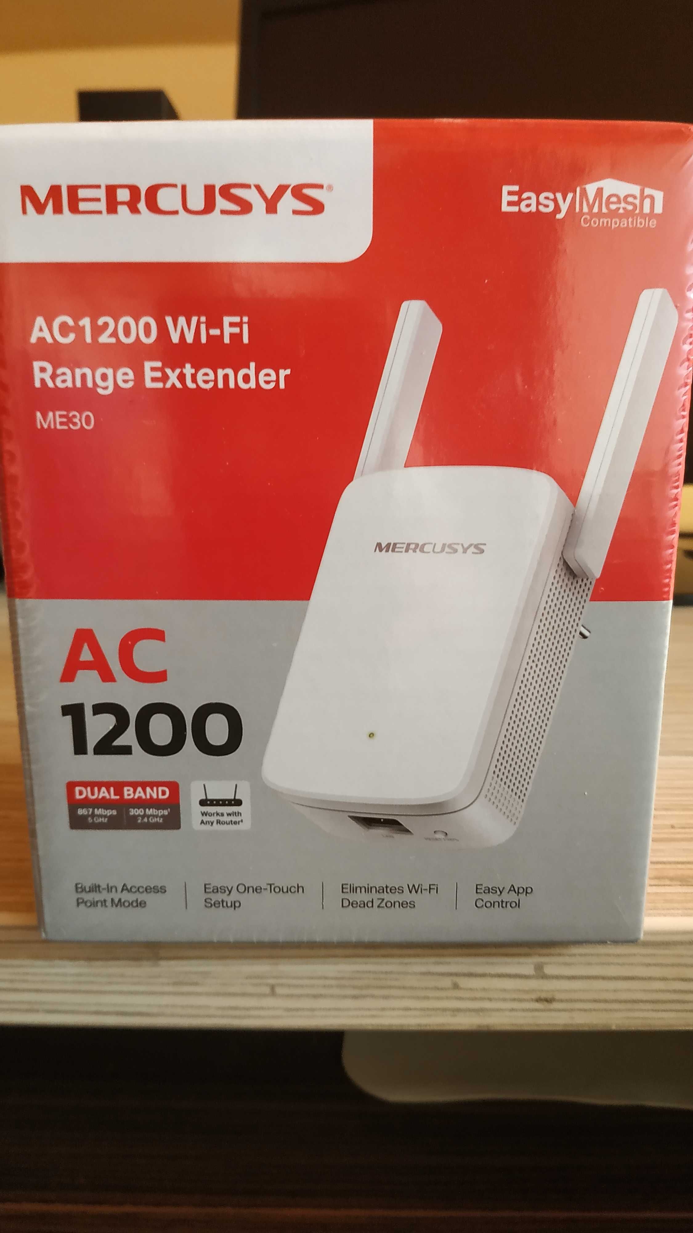 Wzmacniacz Wi-Fi ME30 AC 1200 Mercusys w folii