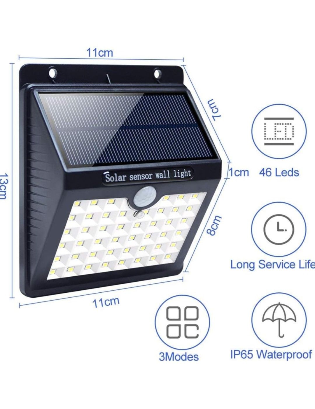 Zestaw 4 lamp solarnych led