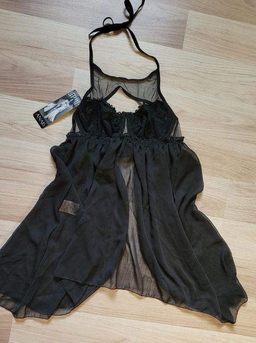 Koszulka nocna Anais czarna s/m damska