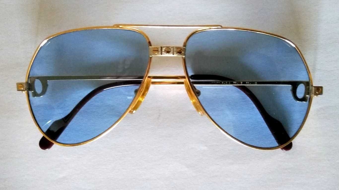 Óculos Cartier Modelo Aviator Santos, Vintage.