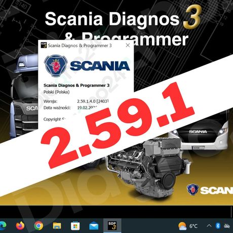 NAJNOWSZE Oprogramowanie Scania SDP 2.59.1 VCI3 Zdalnie Team