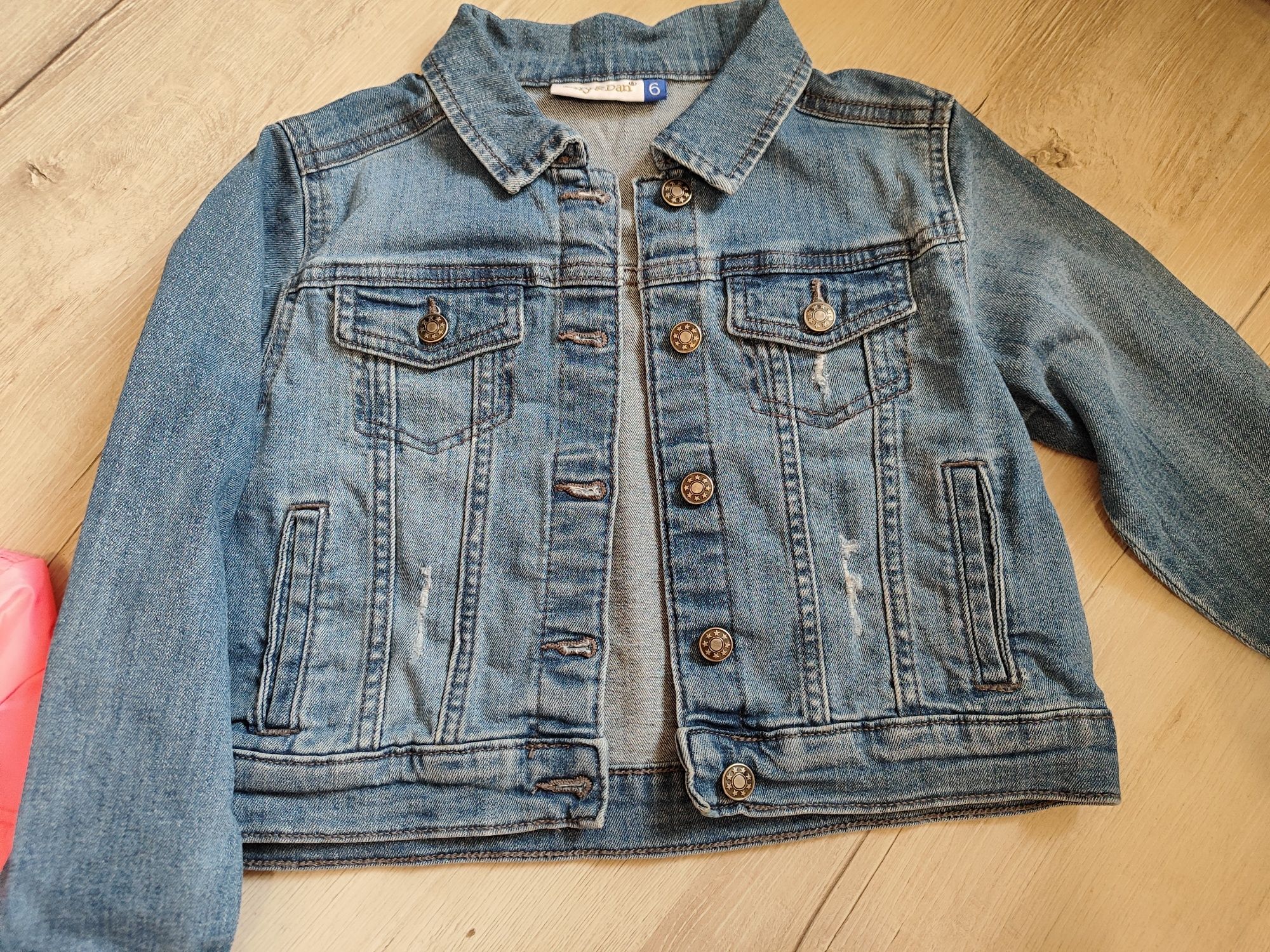 Жилетка h&m джинсова куртка на дівчинку 5-6 років
