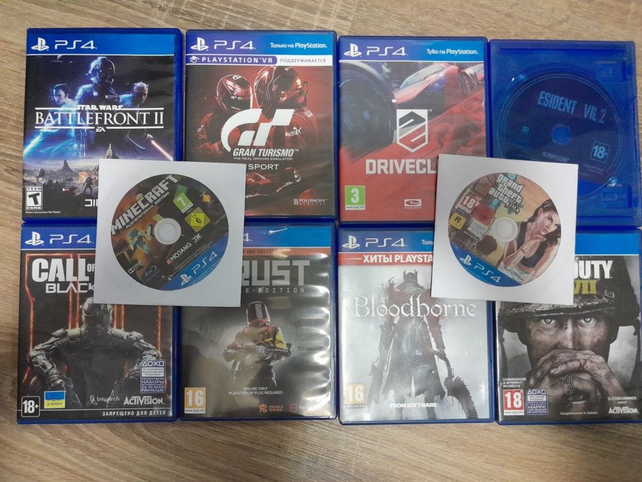 Оригінальні диски ps4