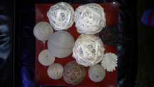 Pratos decorativos+ bolas