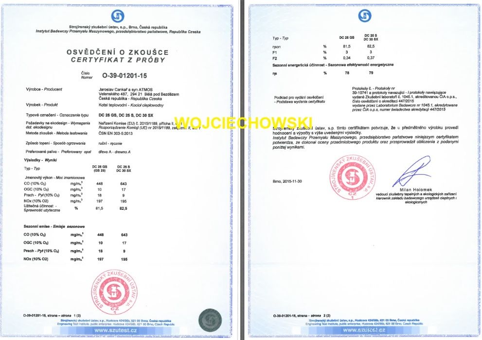 ATMOS DC25S 27 kW kocioł piec zgazujący + zbiornik bufor 1000 litrów