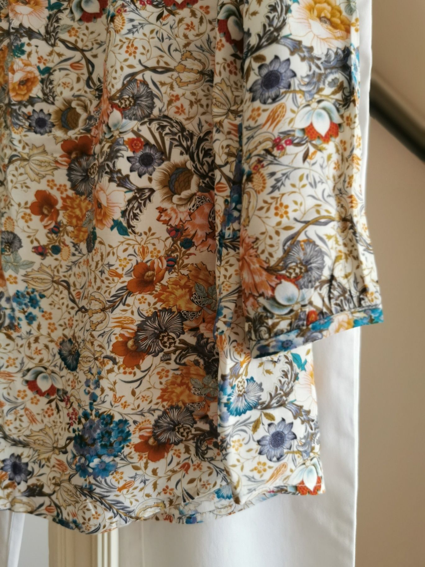 ARTISAN NY Bluzka Wiskozowa Kwiaty 3/4 Rękaw TK Maxx M/L