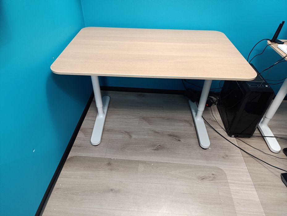 Biurko IKEA Bekant 120x80 regulowana wysokość blatu