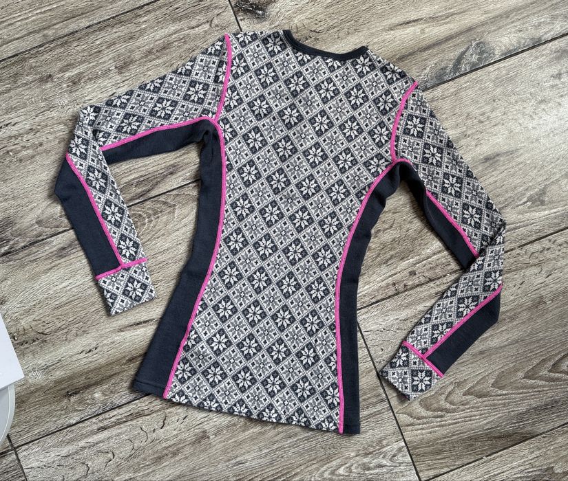 Damska bluzka termoaktywna KARI TRAA 100% Merino Wool S Stan Perfekt