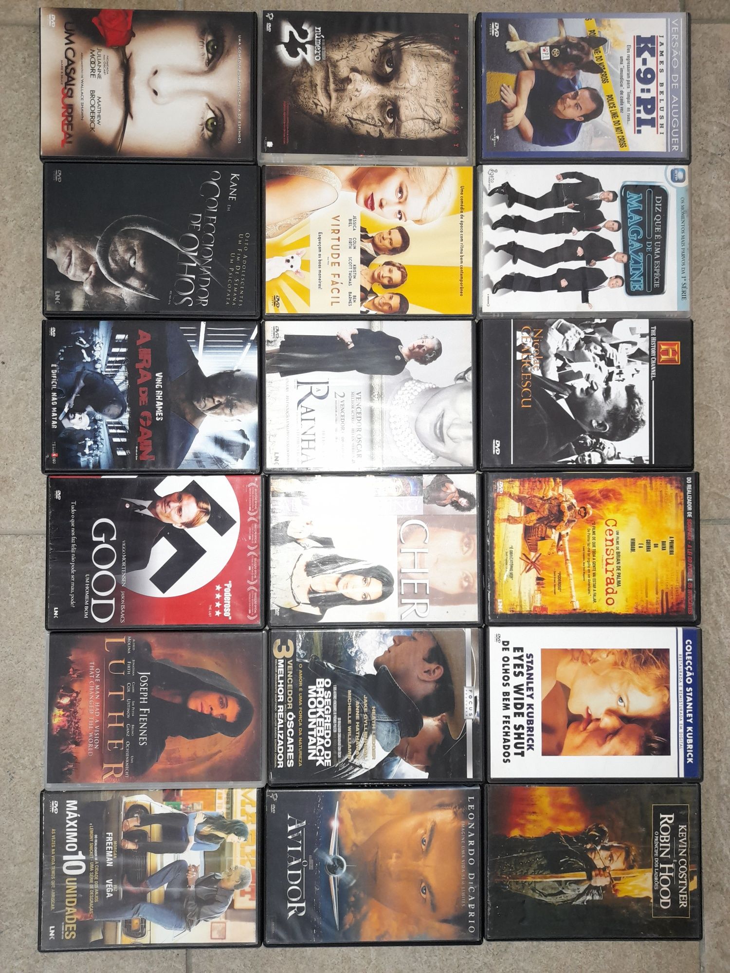 Varios DVDs de filmes originais