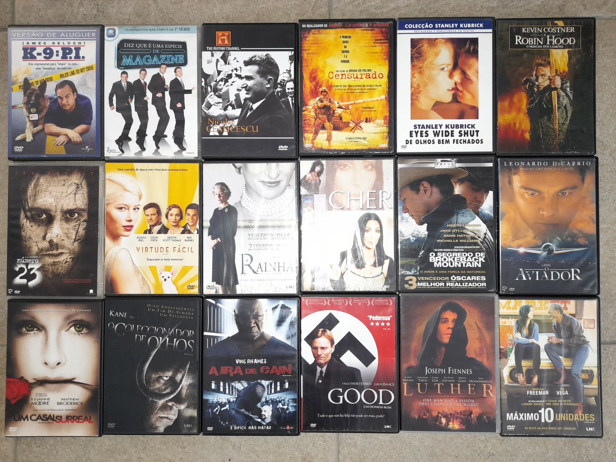 Varios DVDs de filmes originais