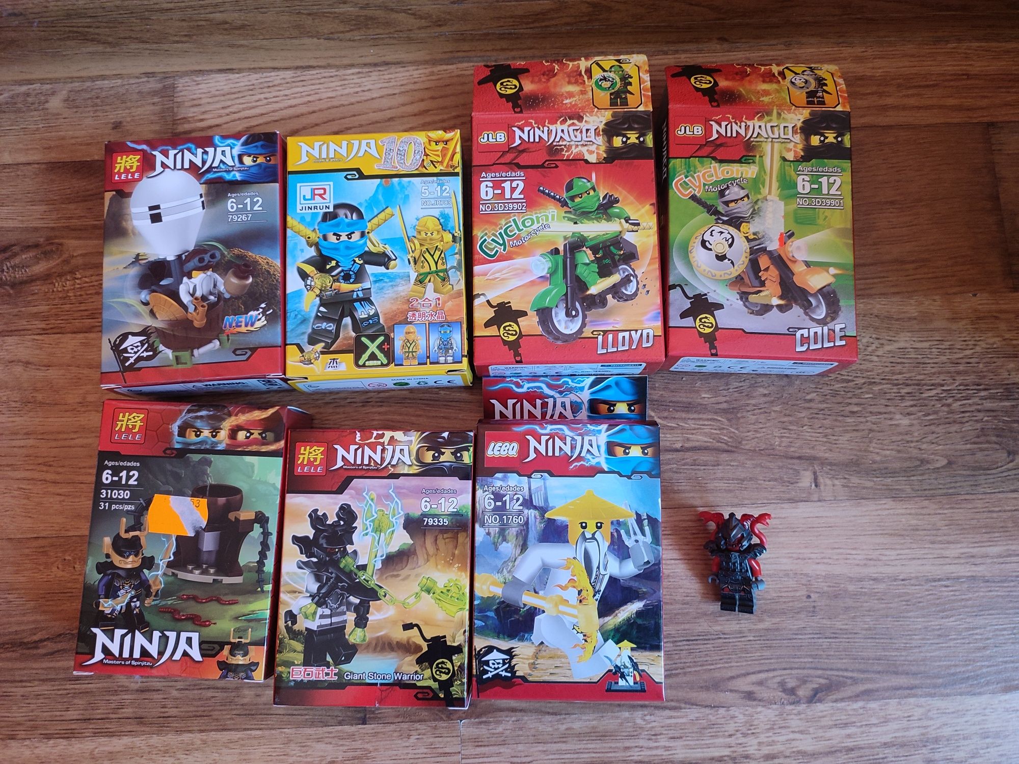Klocki Ninja figurki 9 sztuk
