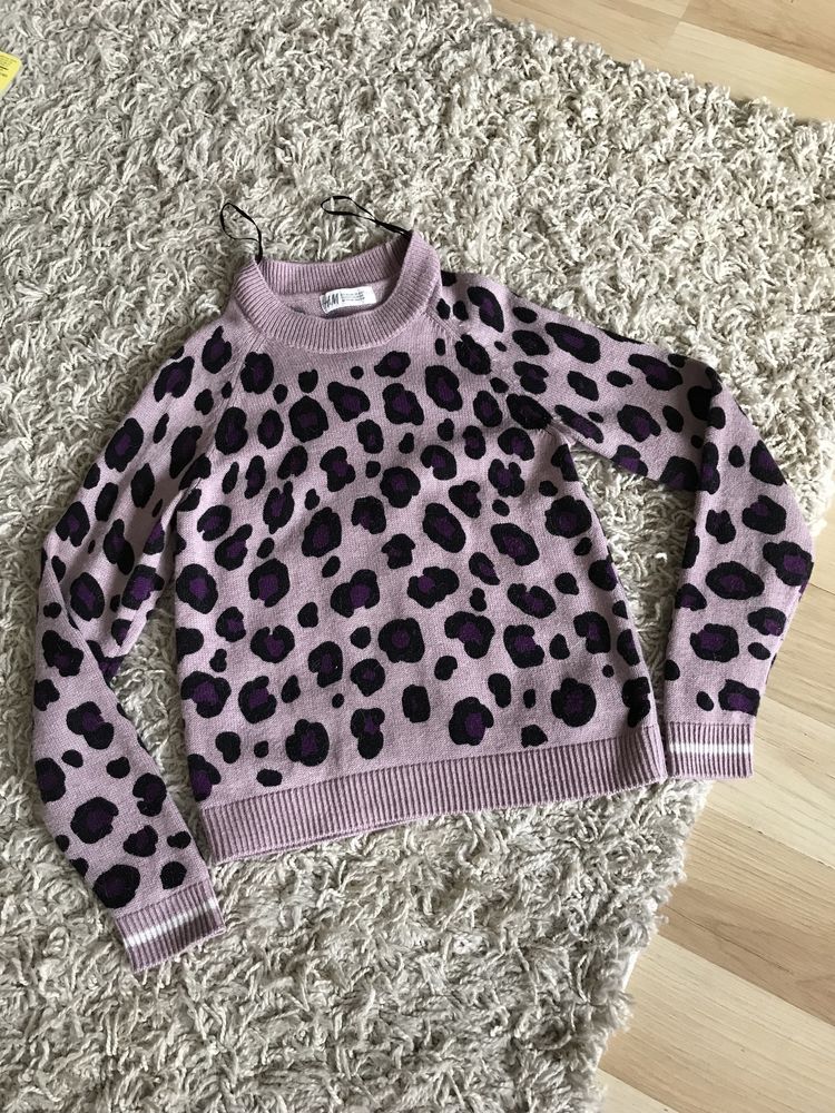 Sweter dla dziewczynki r.  134/140 H&M