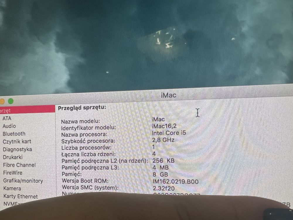 I Mac 16,2 Late 2015 i5 21,5”