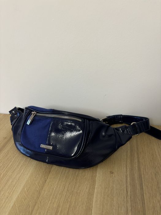 Nerka wittchen skórzana granatowa