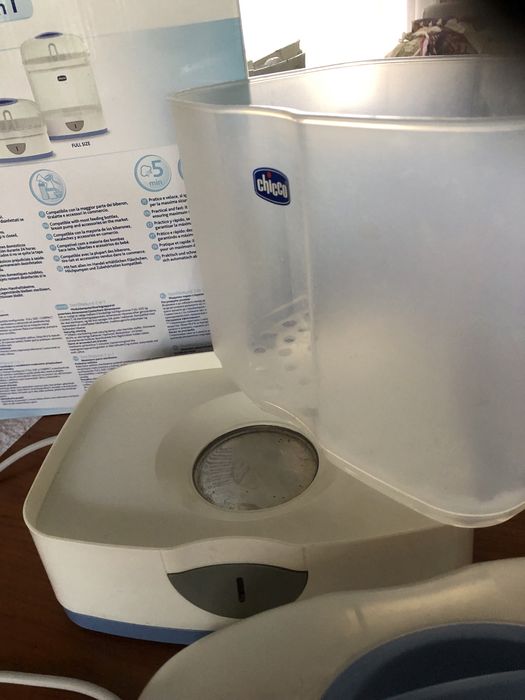 Esterilizador electrico Chicco+ aquecedor de biberons e biberons