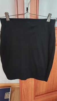 Spódnica tuba czarna nowa 36 s wiosna bawełna spódniczka mini
